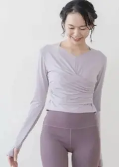 LAVA rintosull カップ付き ギャザークロス ロングスリーブ