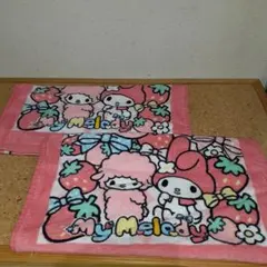 マイメロディ フェイスタオル 2枚セット ピンク