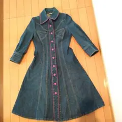 デニムワンピースジャケット Aライン