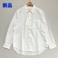 新品 マニュアルアルファベット 定番 Loose Fit ビエラシャツ 白 S