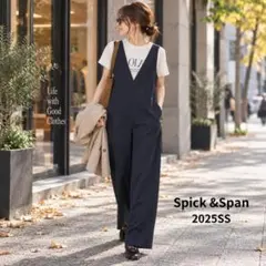 25SS☆スピックアンドスパン☆フィブリルオールインワン カーキ