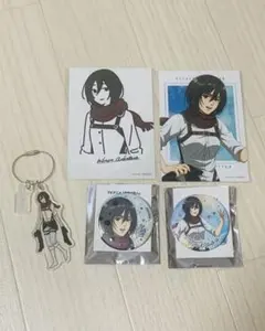 進撃の巨人 ミカサ 海を見に行こう ジュエル缶バッジアクスタ アニーク