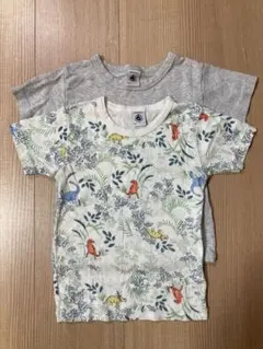 プチバトー 半袖 Tシャツ 2枚セット 4ans 104cm