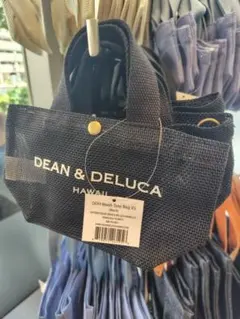 【DEAN&DELUCAハワイ限定】黒メッシュバッグ＋ショルダーストラップ　XS