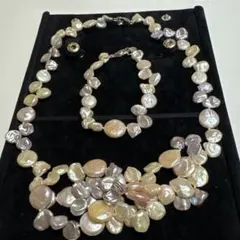 淡水バロックパール ネックレス ブレスレット
