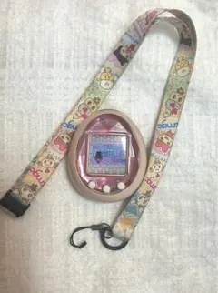 たまごっち ID ピンク 柄ストラップ付き【動作確認済み・傷あり】