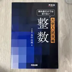 【美品】河合　教科書だけでは足りない　整数