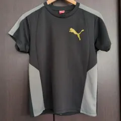 Puma 半袖シャツ 160 黒/灰色