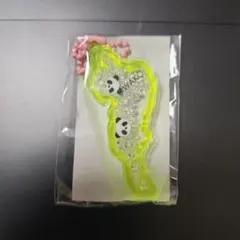 琵琶湖　びわこキーホルダー　アクリルキーホルダー ガチャ　パンダ　黄色