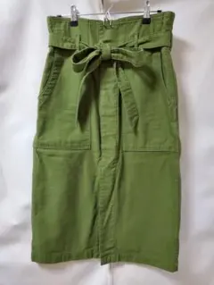 Spick & Span バックサテンハイウエストスカート