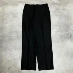 スラックス ストレート　黒 ノームコア オールブラック ストリートシック