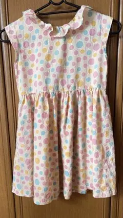 水玉模様ノースリーブワンピース 120