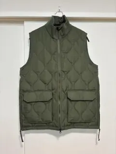 TAION オリーブグリーン キルティングダウンベスト