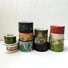 クリスマス　マスキングテープ　12個セット　まとめ売り　mt　リュリュ　中古