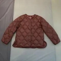 ユニクロ　ブラウン ウルトラライトダウン　リラックスジャケット