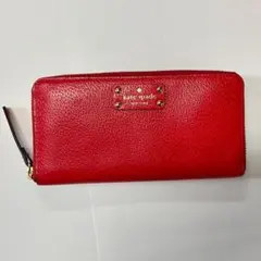 開店セール☆新品未使用 美品 ケイトスペード レザー ロゴ ラウンド