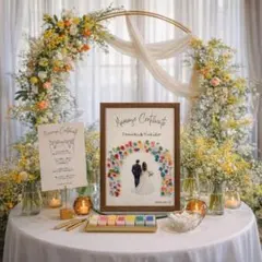 【ゲスト参加型結婚証明書Ｂ】ゲスト参加型　ウェルカムスペース　ウェディングツリー