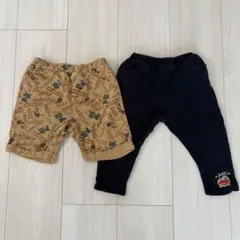 アンパンマン サイズ80長ズボン/サイズ100ショートパンツ 綿セット　匿名配送