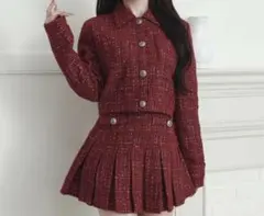 Darich ツイードチェックショートジャケット