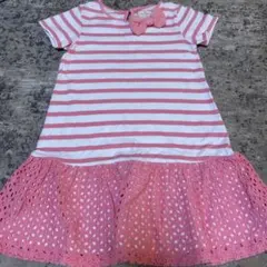 kate spade ストライプ 半袖ワンピース120㎝
