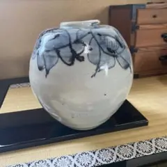 新品(開封せず保存) 益子焼 扁坪 神崎正樹 サイズ約15×18×12cm