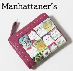 最終価格　新品　マンハッタナーズ　折り財布　音楽隊　楽器　財布　猫柄　ピアノ 最終価格 新品 マンハッタナーズ 折り財布 音楽隊 楽器 財布 猫柄