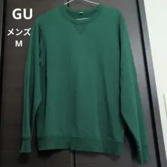 GU スウェットプルオーバー グリーン スウェット Mサイズ