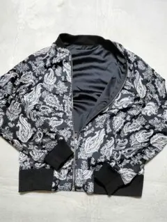 【極美品】H&M 2WAYリバーシブル ナイロンジャケットブルゾンXSペイズリー