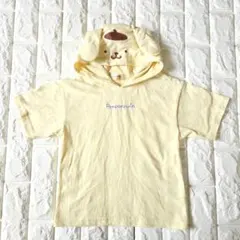 ☆即購入OK《汚れあり》ポムポムプリンなりきり半袖Tシャツパーカー　サンリオのサムネイル