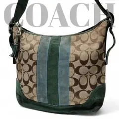 【Vintage】 COACH コーチ ショルダーバック スエード Y2K ロゴ
