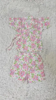あかちゃんの城　甚平 80〜90㎝　2歳　花柄
