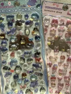 プチドロステッカーシール　シマエナガ　ももいろドロップ　うみのなかまたち⭐︎正規品