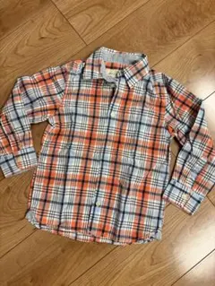 H&M 110㎝　エイチアンドエム　チェックシャツ　長袖シャツ