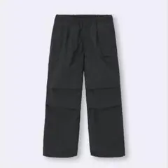 GU ナイロンジップパラシュートパンツ ブラック