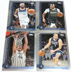 ティンバーウルブズ 4枚セット Topps Chrome NBA