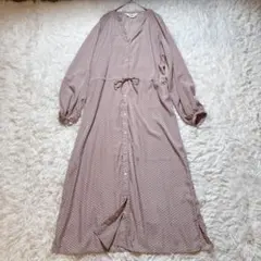 極美品 SOEJUソージュ ペイズリー柄 ロング シャツ ワンピース 日本製