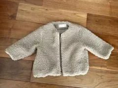 西松屋 CLASSIC ベージュ ボアアウター 80 ジャケット