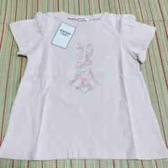 通学 小学生 スラップスリップ うさぎ Tシャツ 130 新品タグ付きのサムネイル