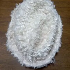 ホワイト ニット帽 56cm【S】