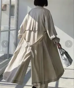 PAGEBOY テンセルスマートトレンチコート S size グレー色