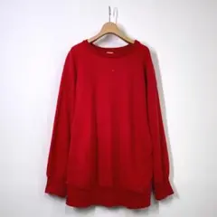 80s USA製 チャンピオン 目無し スウェット XLサイズ レッド