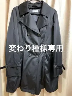 【 PERSON'S】ブラック トレンチコート 15号　【変わり種様専用】