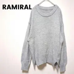 602 【ラミラル】 ニット　トップス　長袖　厚手　(Ｍ)　ドロップショルダー