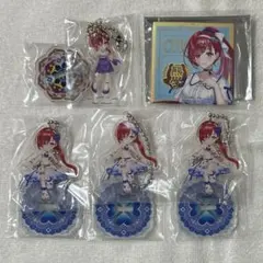 白猫プロジェクト　キュア　アクリルスタンド　スクエア缶マグネット　セット