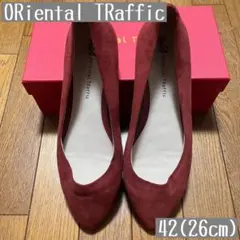 オリエンタルトラフィック ポインテッドトゥフラットパンプス 大きいサイズ 4E