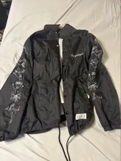 WACKO MARIA 天国東京 アームロゴプリント ナイロン コーチジャケット