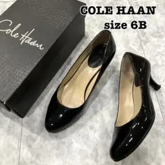 ◇ COLE HAAN エナメル ヒール パンプス ラウンドトゥ 6B