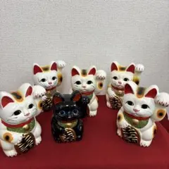 招き猫６点まとめ売り　新品未使用　在庫ラスト！　お買い得‼︎