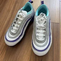 NIKE AIR MAX 97 パープル ホワイト スニーカー