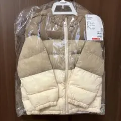 UNIQLO ライトウォームパデッドウォッシャブルフルジップパーカー100cm
